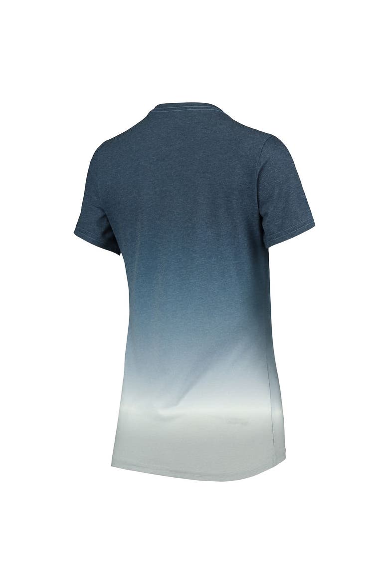 Women's Navy Penn State Nittany Lions Ombre V-Neck T-Shirt, Alternate, color, Navy