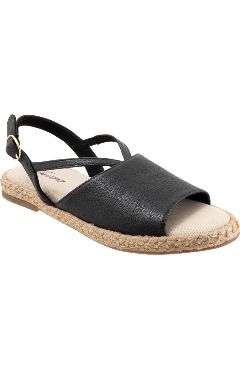 Trotters Pepper Slingback Espadrille Sandal, Main, color, Black