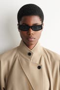 COS Slim Rectangular Sunglasses