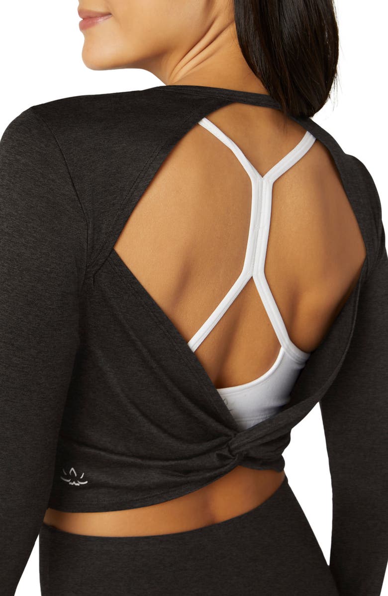 Beyond Yoga Featherweight Sunrise Long Sleeve Crop T-Shirt, Alternate, color, 