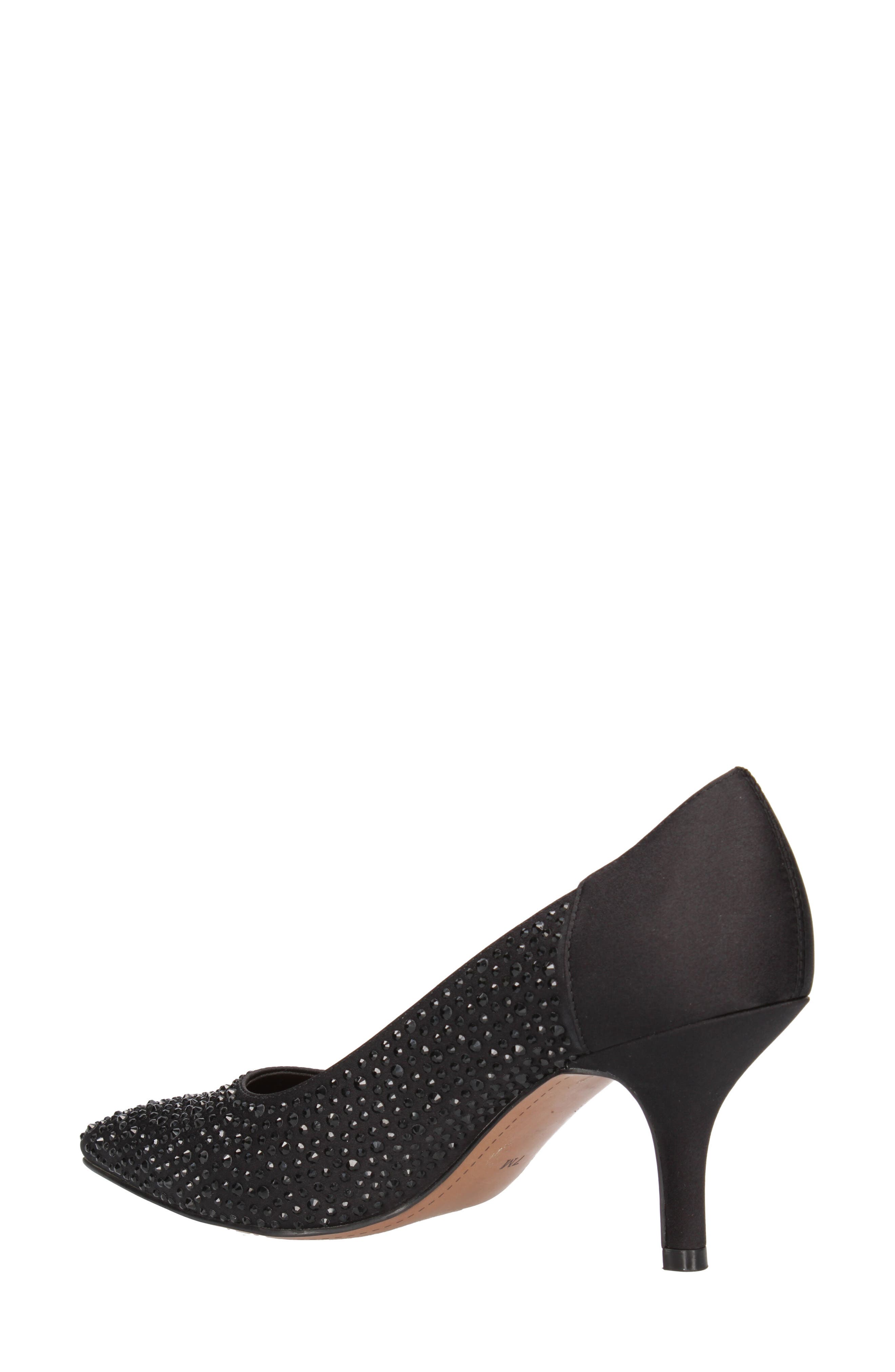 J. Reneé Rishna Crystal Embellished Pointed Toe Pump, Alternate, color, 
