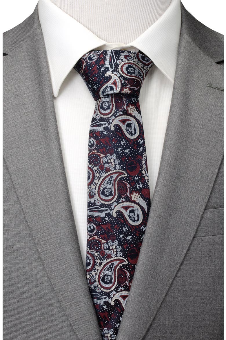Star Wars™ Darth Vader Navy Paisley Silk Tie, Alternate, color, NAVY