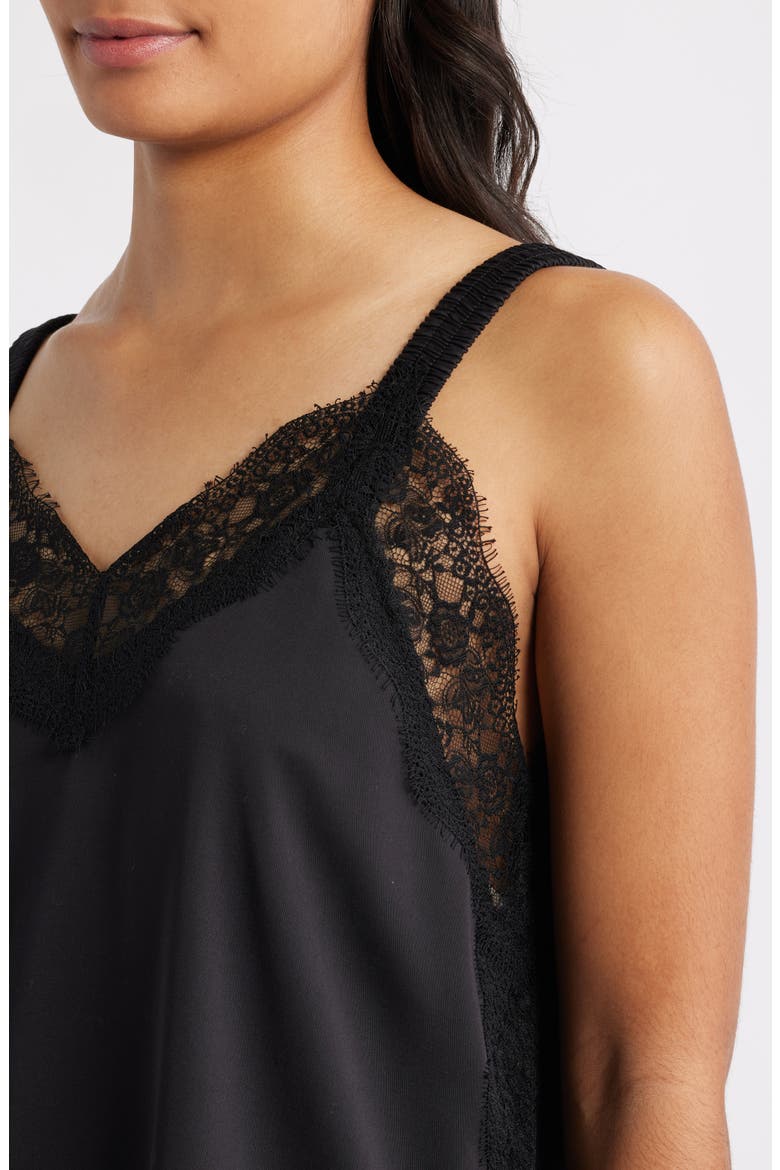 Lace Detail Camisole, Alternate, color, BLACK