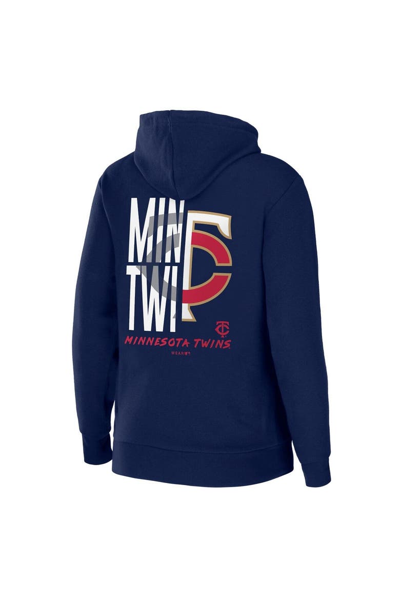 Women's WEAR by Erin Andrews Navy Minnesota Twins Sponge Fleece Full-Zip Hoodie, Alternate, color, Navy