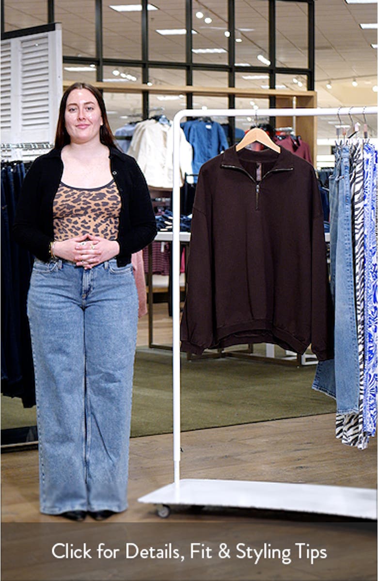 Slouchy Half Zip Pullover, sales video thumbnail