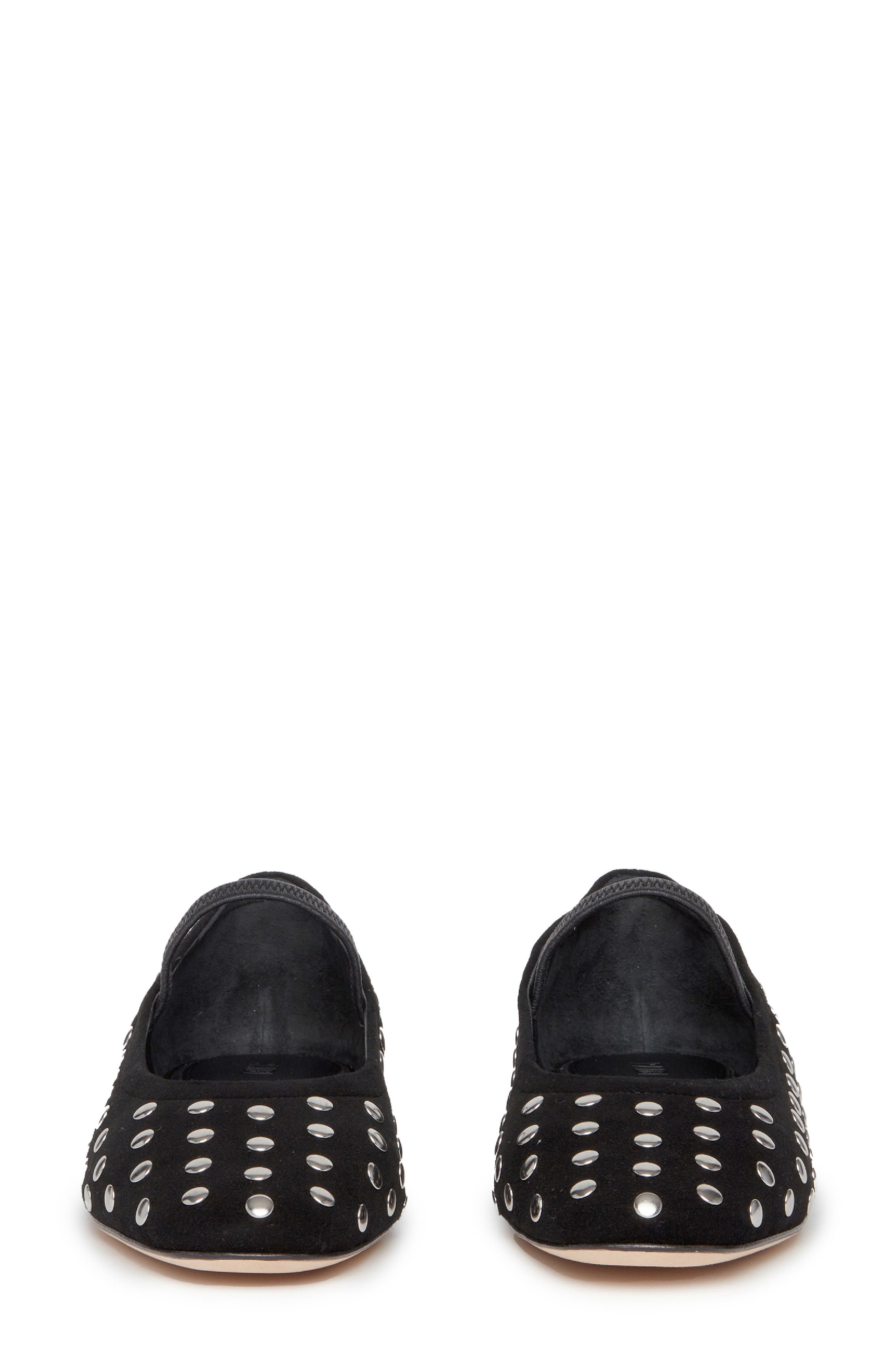 PAIGE Joya Stud Mary Jane Flat, Alternate, color, Black
