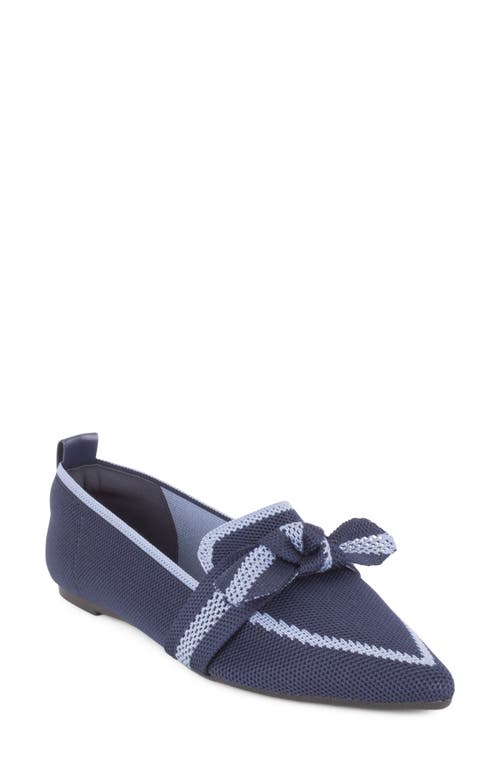 Tahari Florentia Pointed Toe Loafer In Blue