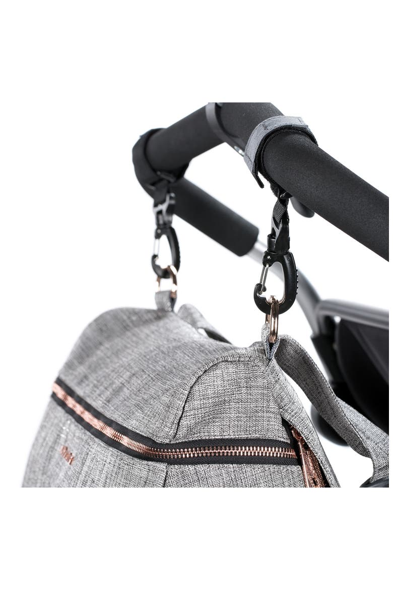 Glam Rosie Diaper Bag, Alternate, color, ANTHRACITE GLITTER