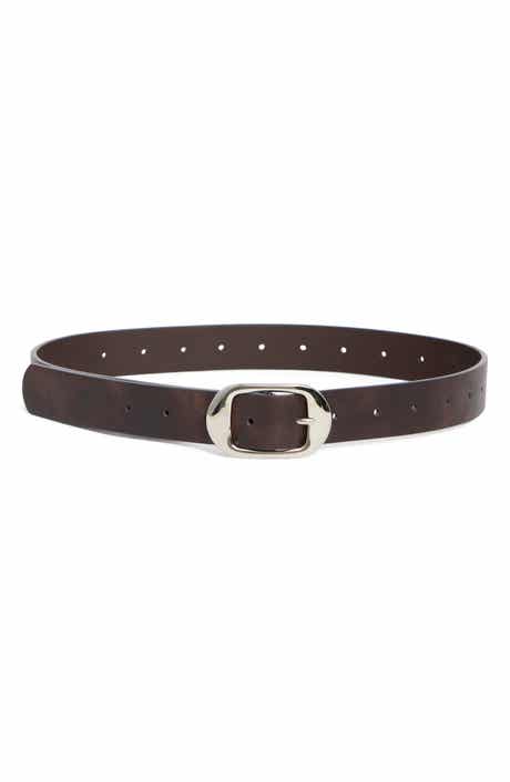 Steve Madden Perforated Reversible Faux Leather Belt