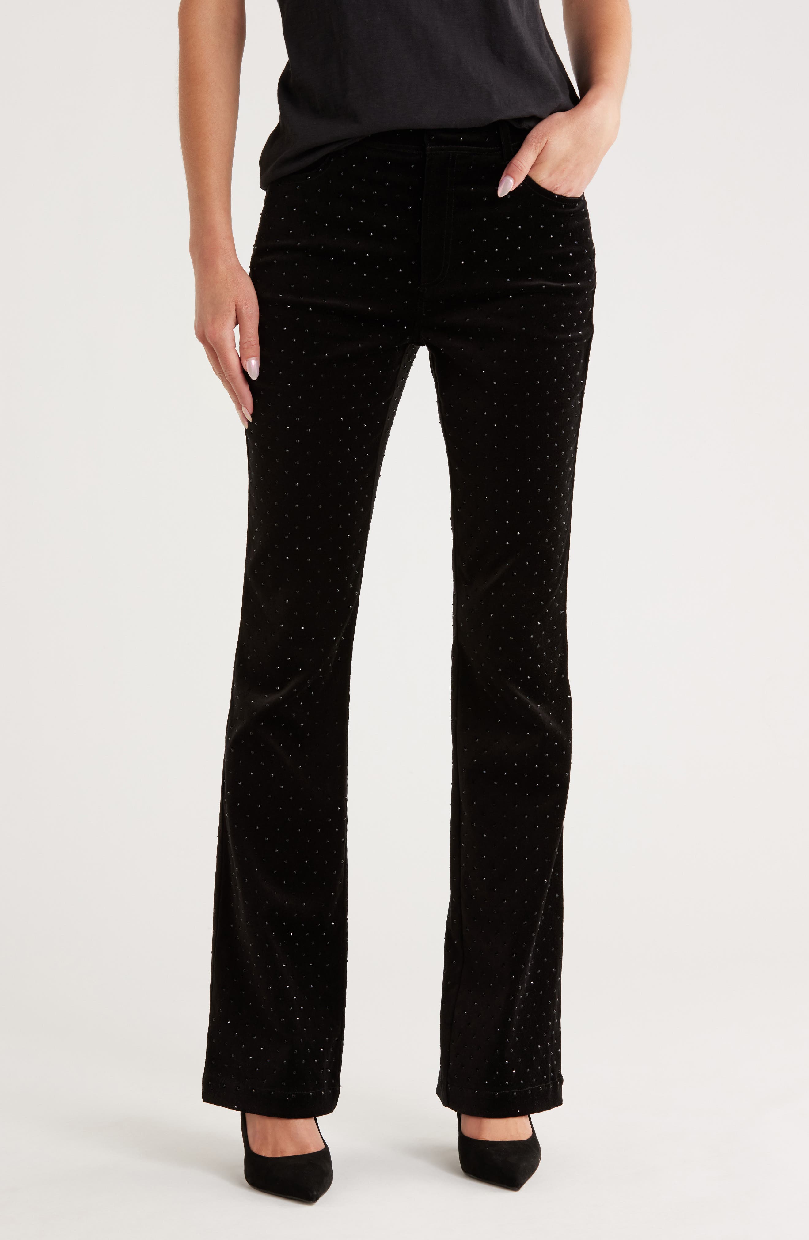 Cinq à Sept Ditsy Shailene Sequined Velvet Pants