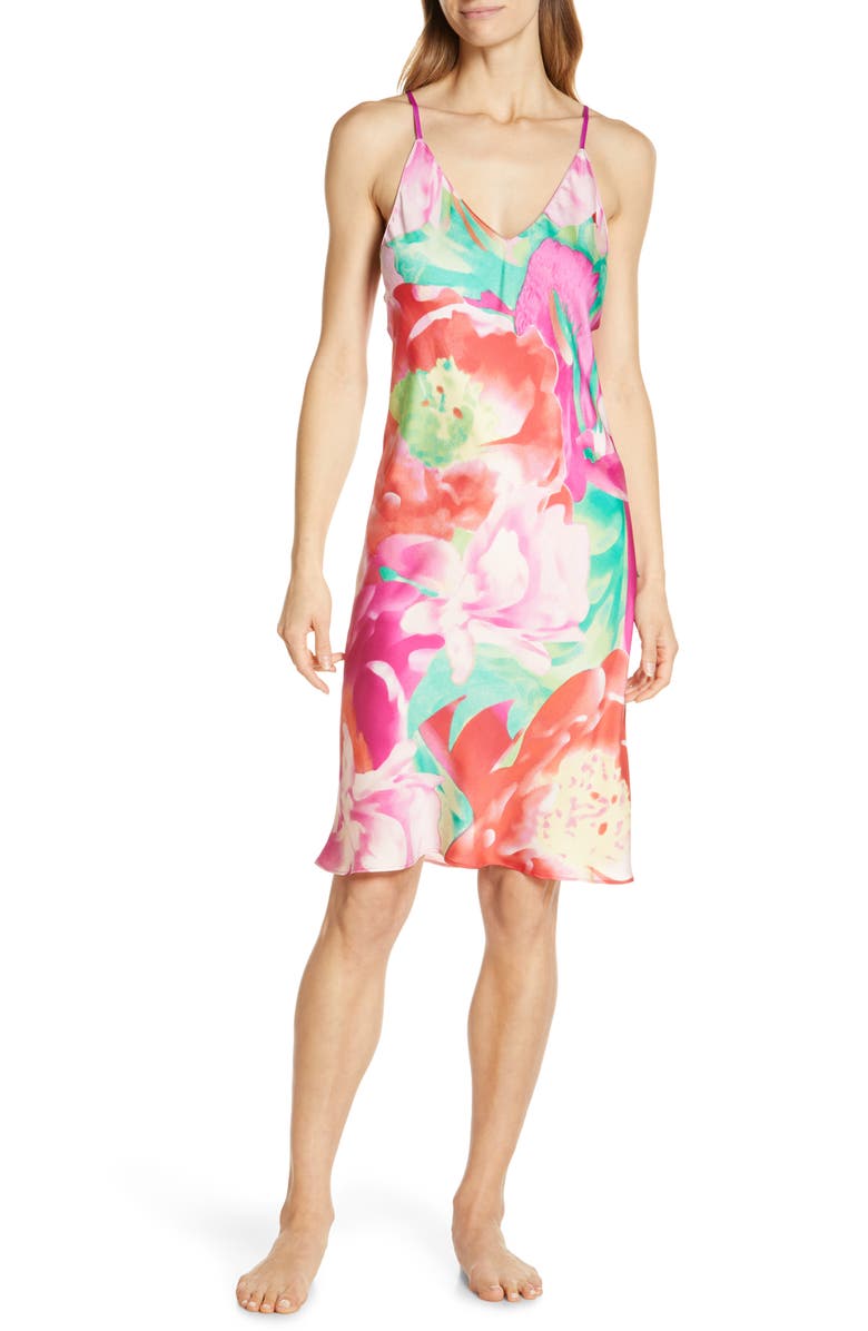 Natori Botan Print Chemise, Main, color, 
