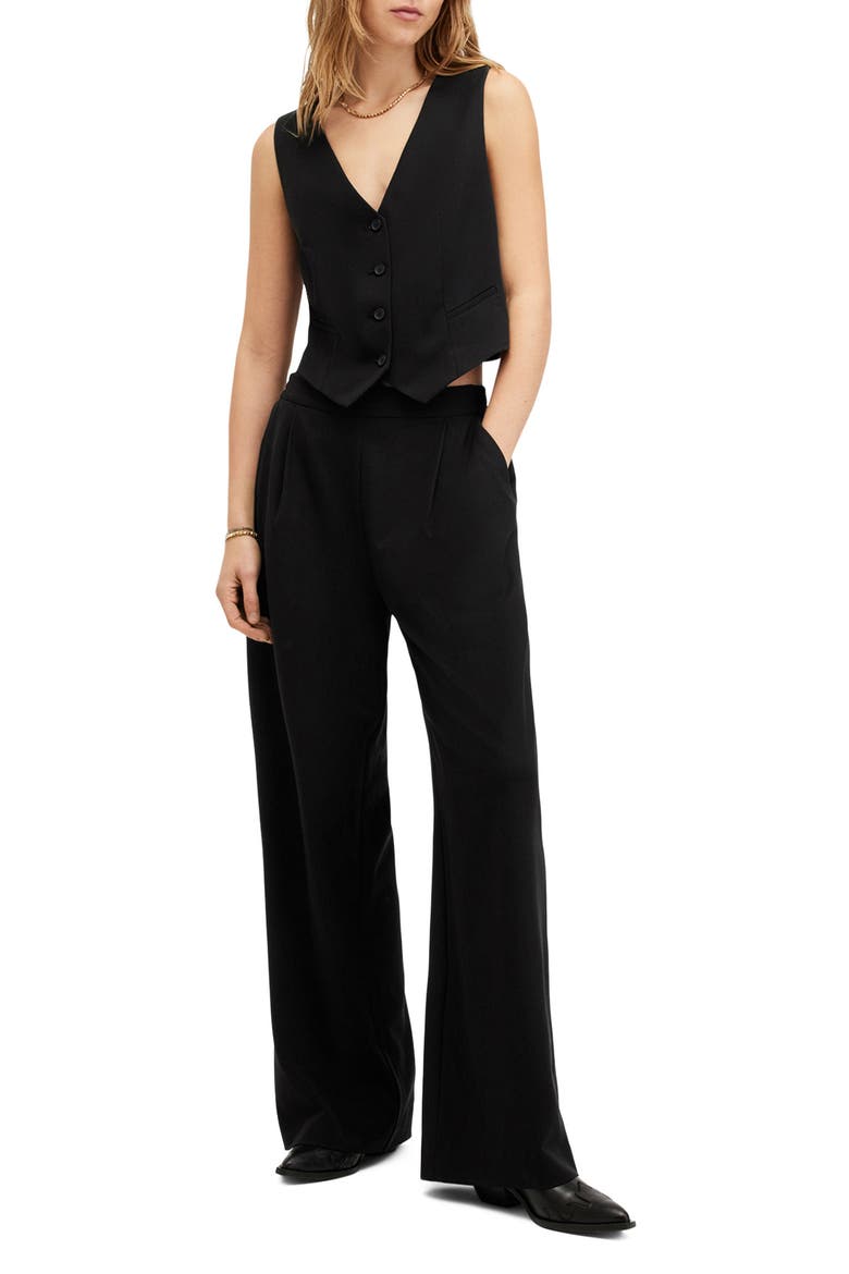 Aleida Lightweight Vest, Alternate, color, BLACK