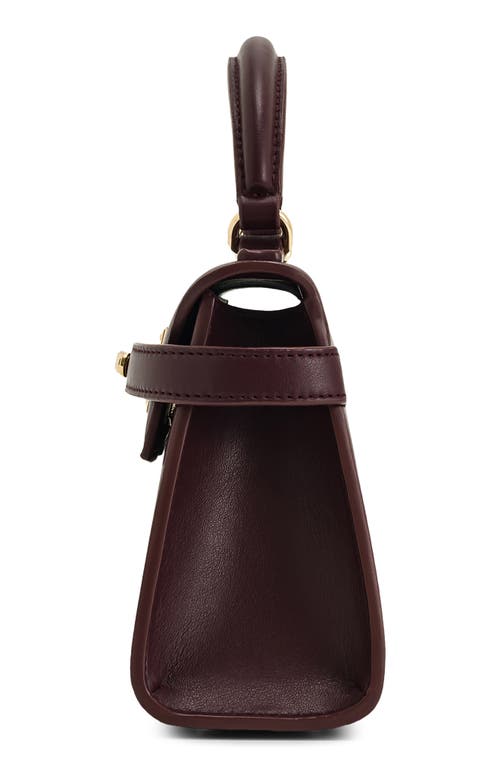 Jw Pei Elise Faux Leather Top Handle Bag In Burgundy