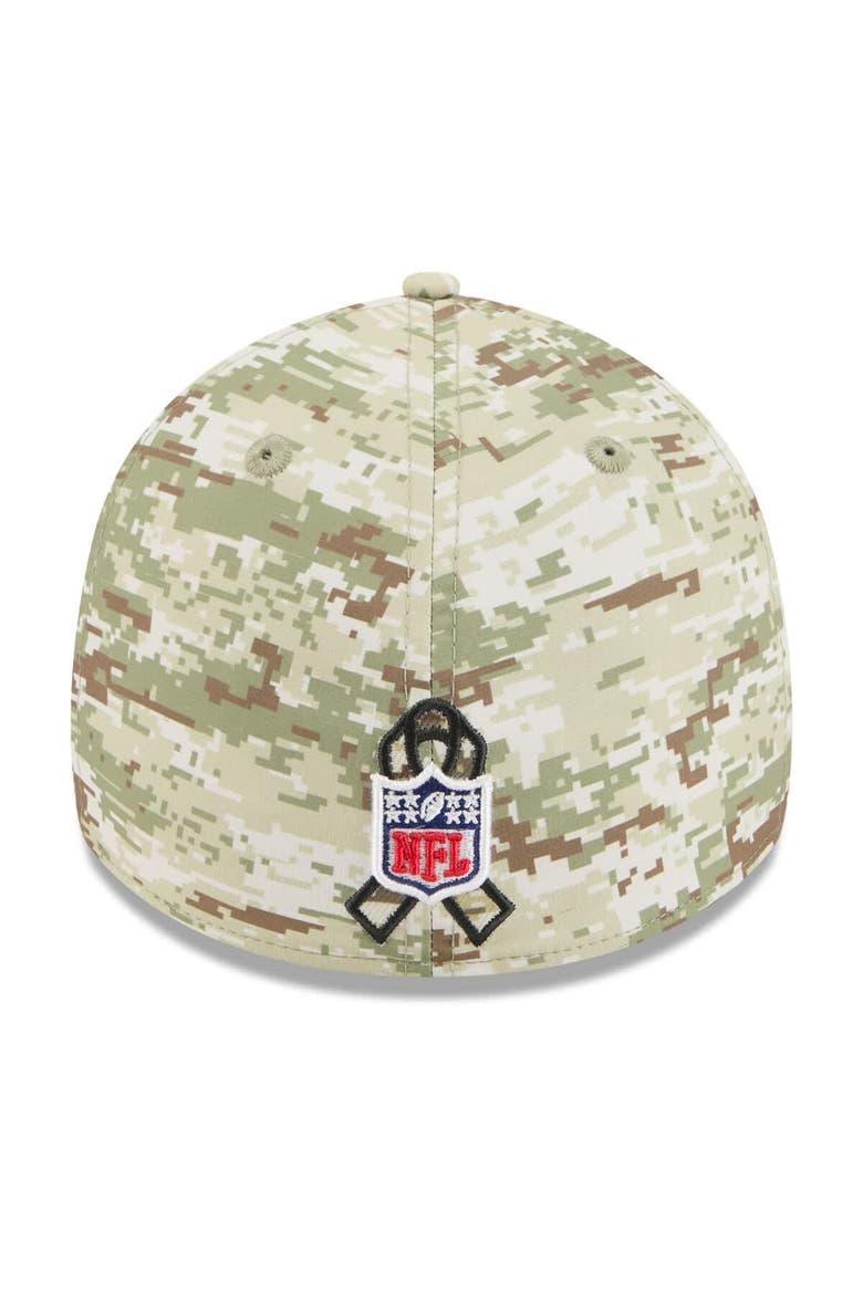 Men's New Era  Camo Cincinnati Bengals 2025 Salute to Service 39THIRTY Flex Hat, Alternate, color, Camo