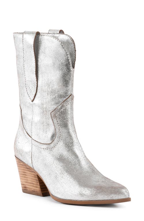 Seychelles Line Dance Western Boot In Silver