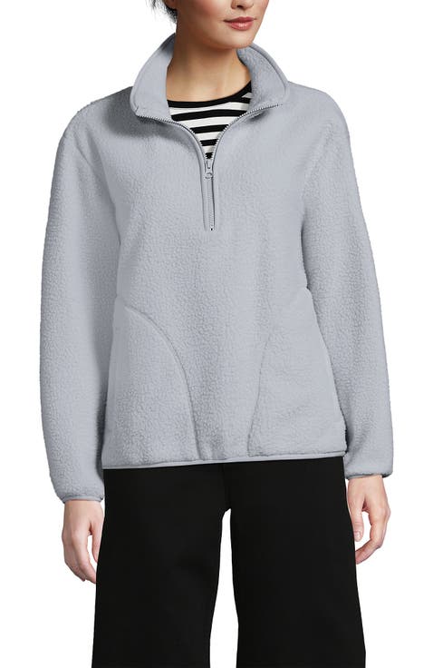 Half Zip Cozy High Pile Fleece Pullover