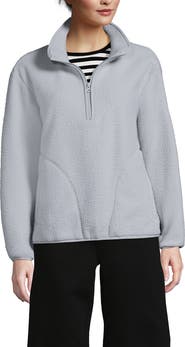Lands' End Half Zip Cozy High Pile Fleece Pullover