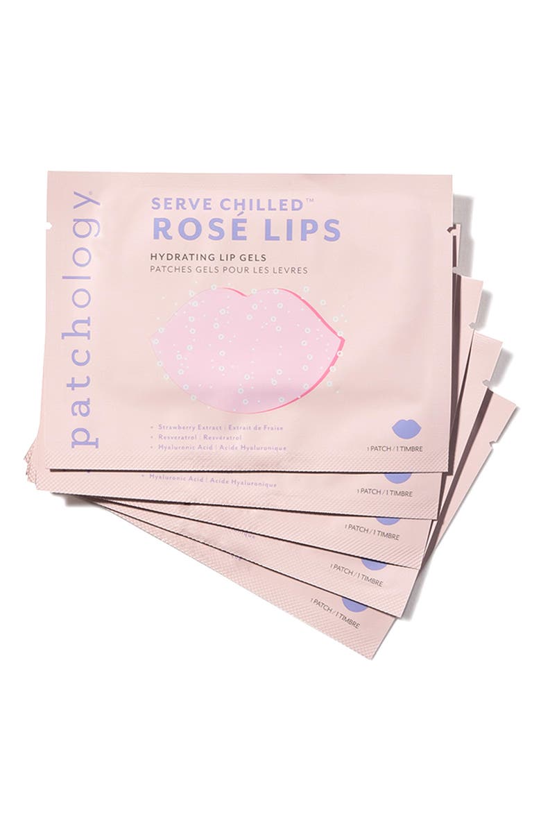 Patchology 5-Pack Serve Chilled Rosé Lip Gels, Main, color,