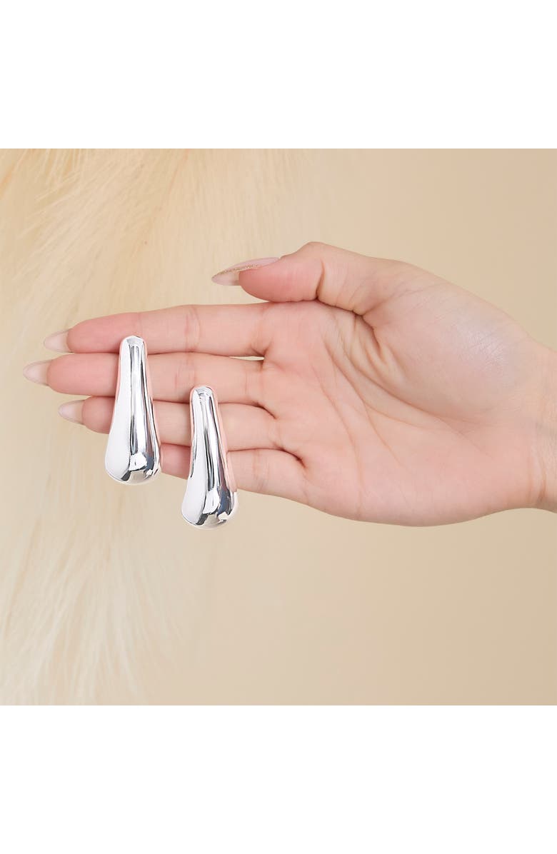 Jessica Simpson Drop Stud Earrings, Alternate, color, Silver