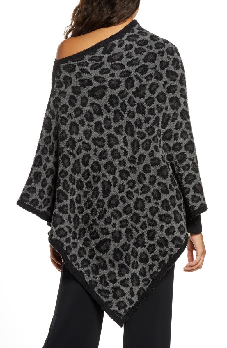 Barefoot Dreams<sup>®</sup> CozyChic<sup>™</sup> Leopard Print Poncho, Alternate, color,
