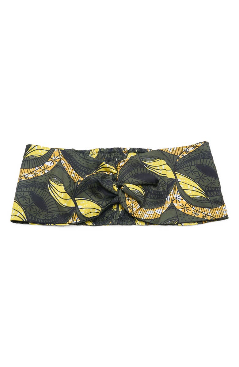 Grace Eleyae Twist Detail Satin Head Wrap, Alternate, color,