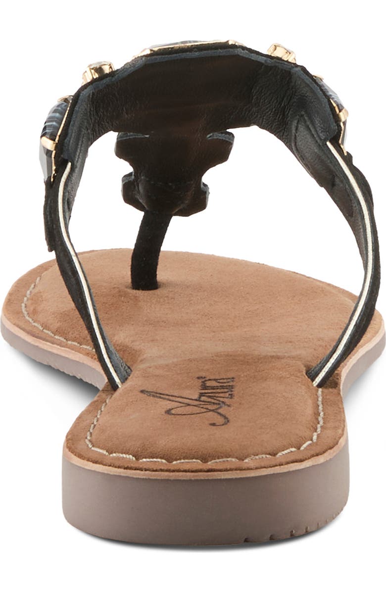 AZURA BY SPRING STEP Agates Sandal, Alternate, color, Black Suede
