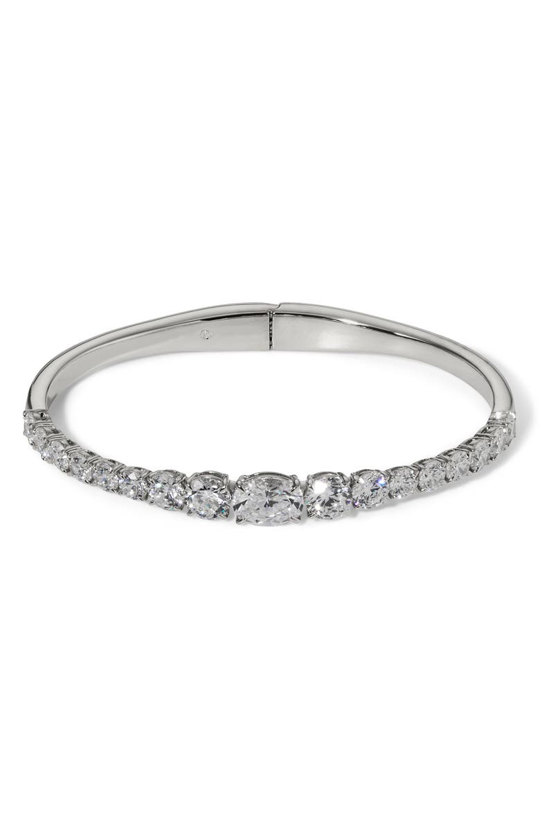 Nadri Stellar Hinge Bracelet, Main, color, Rhodium