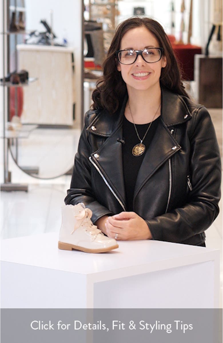 Kids' Josephine Scallop Lace-Up Bootie, sales video thumbnail