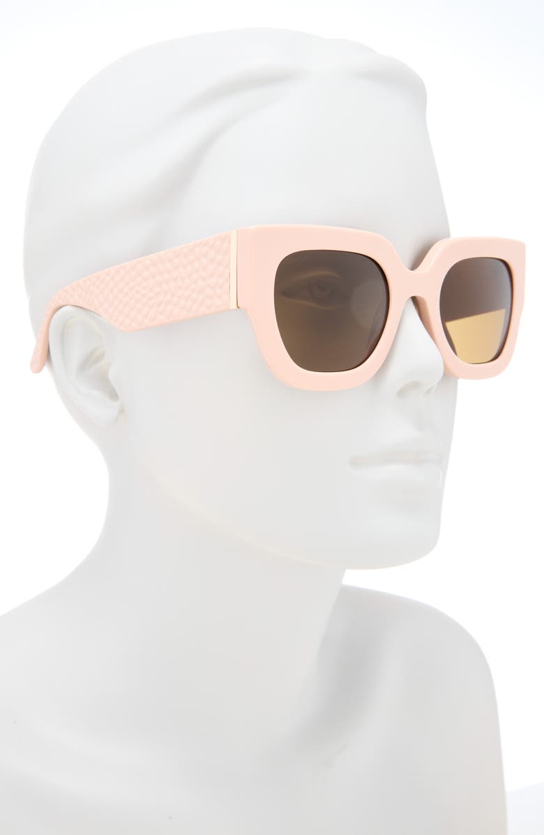 DIFF Maren 50mm Square Sunglasses, Alternate, color, Tan
