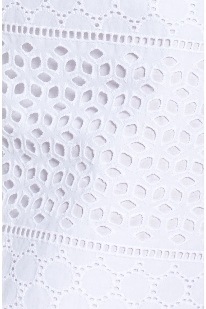 Eyelet A-Line Dress, Alternate, color, IVORY
