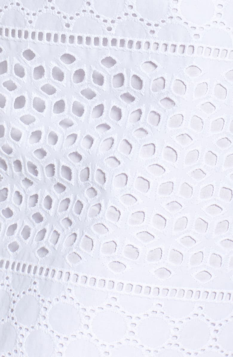 Vince Camuto Eyelet A-Line Dress, Alternate, color, 