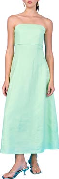 Endless Rose Folded Strapless Maxi Dress