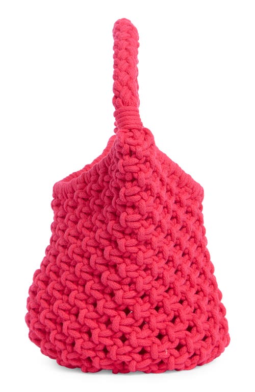 Madewell Braided Rope Pouchette In Red