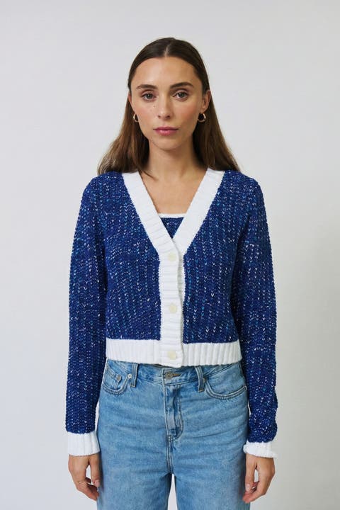 Allie Cropped Chunky Cardigan