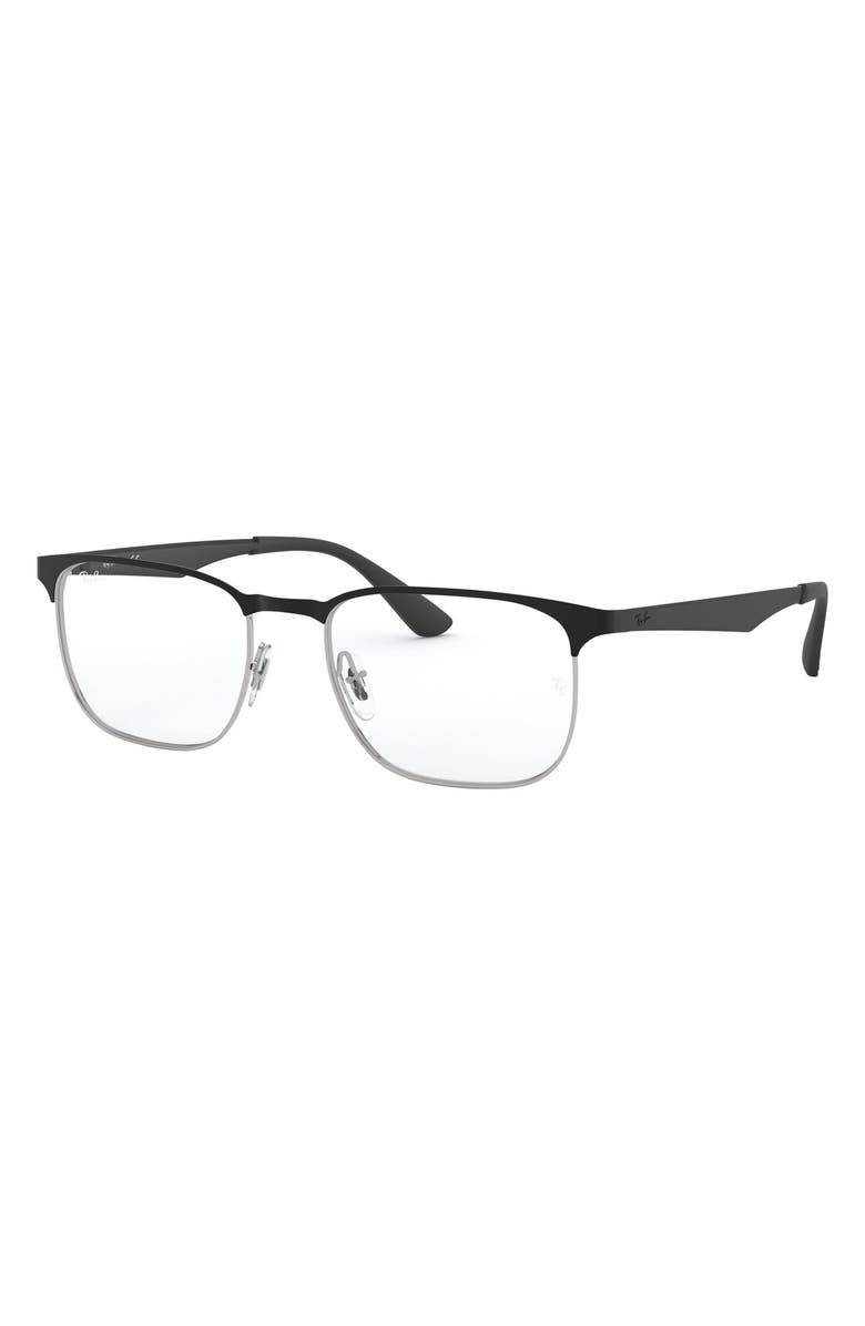 Ray-Ban 54mm Optical Glasses, Alternate, color, Silver/ Black