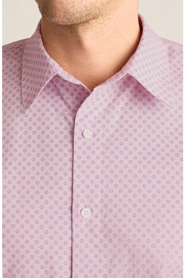 Seine Foulard Slim Fit Short Sleeve Button-Up Shirt, Alternate, color, PINK/ NAVY FOULARD
