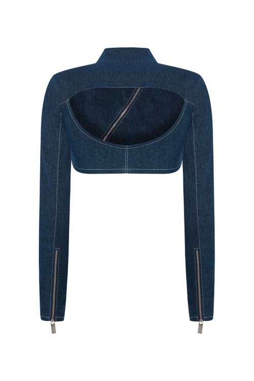 Jendue Us Spin Denim Jacket In Blue