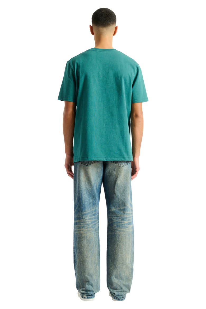 Vintage Balmain embroidered T-shirt, Alternate, color, blue