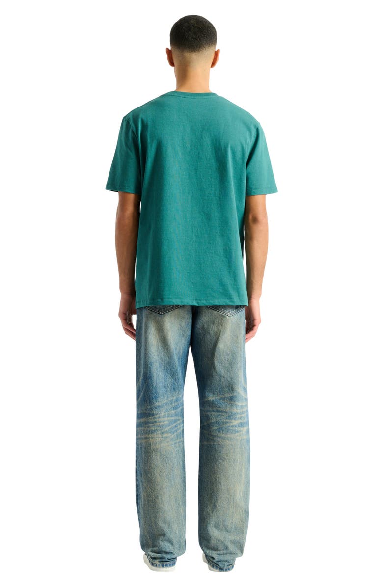 Balmain Vintage Balmain embroidered T-shirt, Alternate, color, Blue