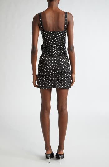 ワンピース Dolce & Gabbana MINI DRESS MAMBO ITALIANO Dolce&Gabbana Polka Dot Bow Ruched Minidress | Nordstrom