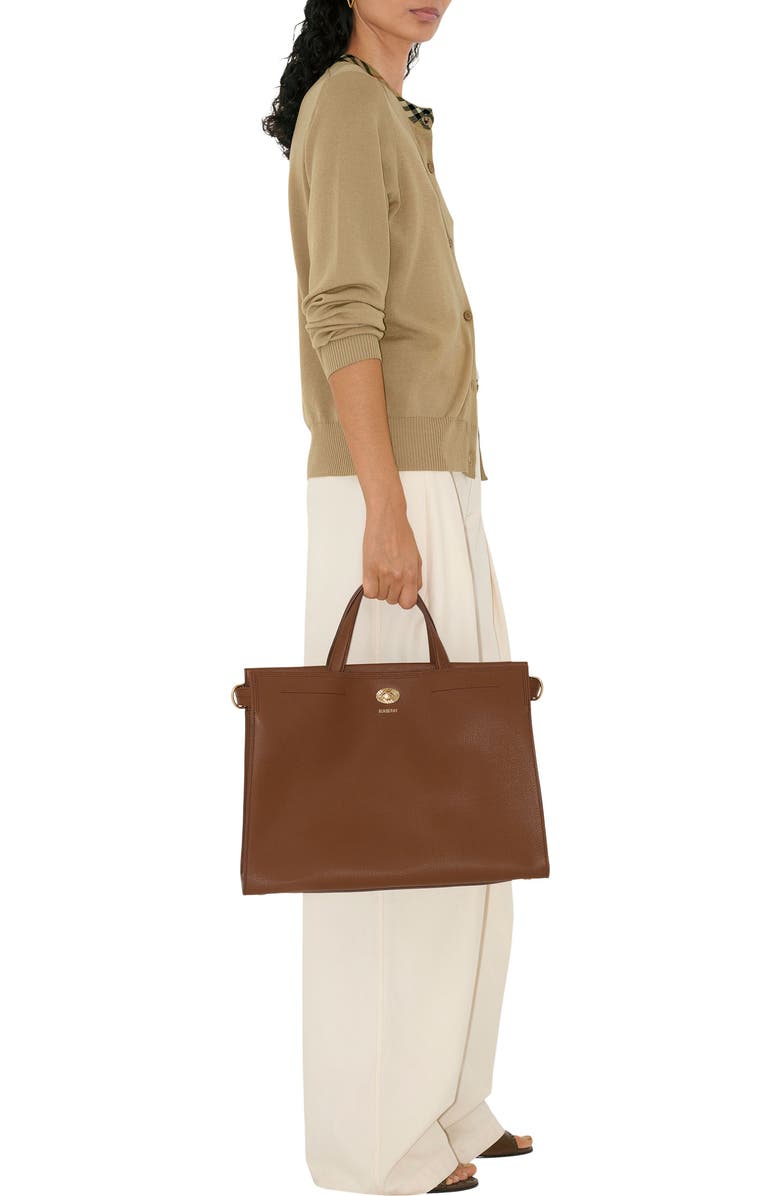 Burberry Medium Cotswolds Leather Tote, Alternate, color,
