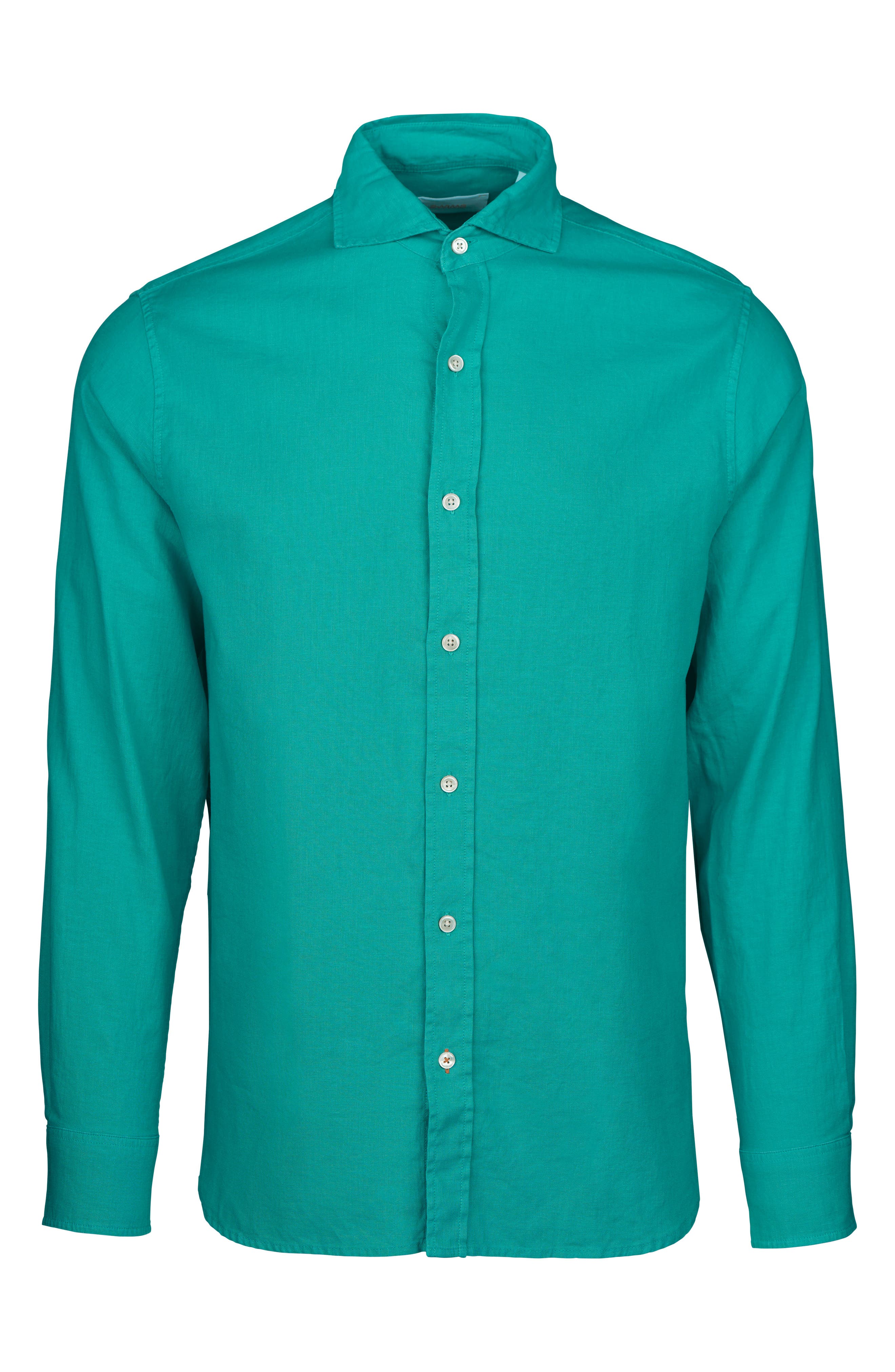 Santorini Stretch Linen & Cotton Button-Up Shirt - image 5