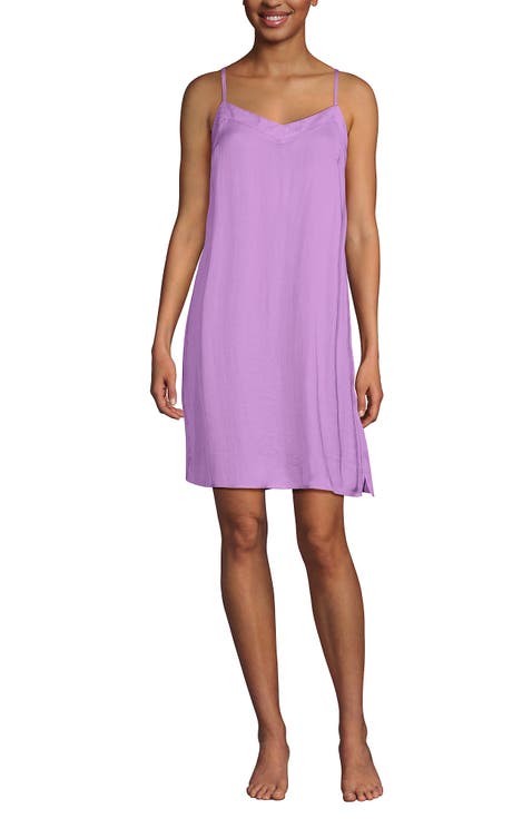 Matte Satin 2 Piece Pajama Set - Nightgown and Robe