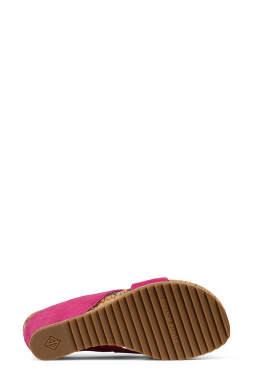 Donald Pliner Sisu Platform Wedge Sandal In Magenta