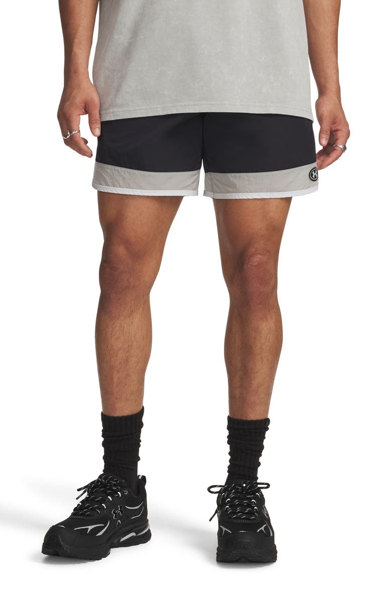 Under Armour Icon Woven Track Shorts, Main, color, Black