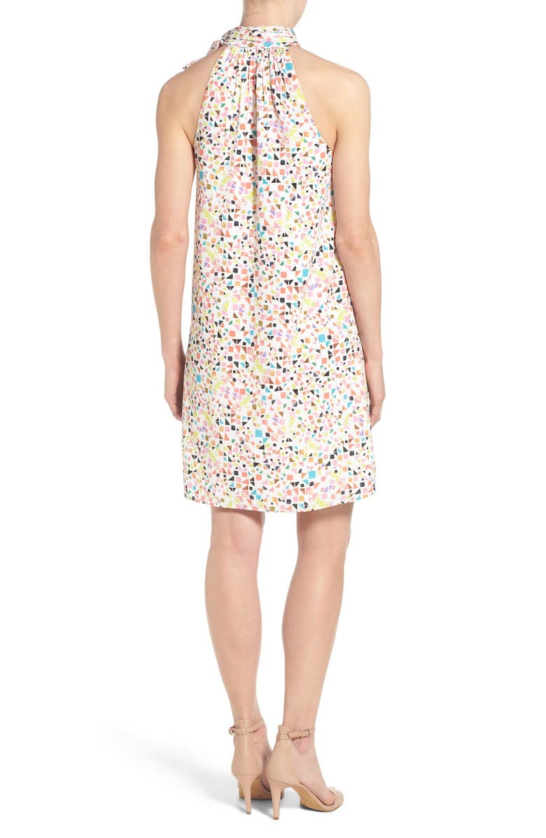 CeCe 'Candy Gems' Print Tie Neck Shift Dress, Alternate, color, 