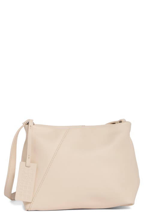 Folded J Leather Shoulder Bag