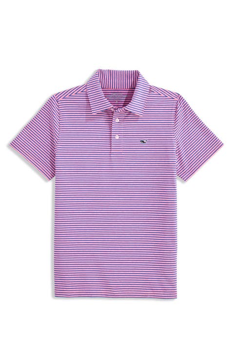 Kids' Bradley Stripe Stretch Polo (Big Kid)