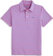 vineyard vines Kids' Bradley Stripe Stretch Polo