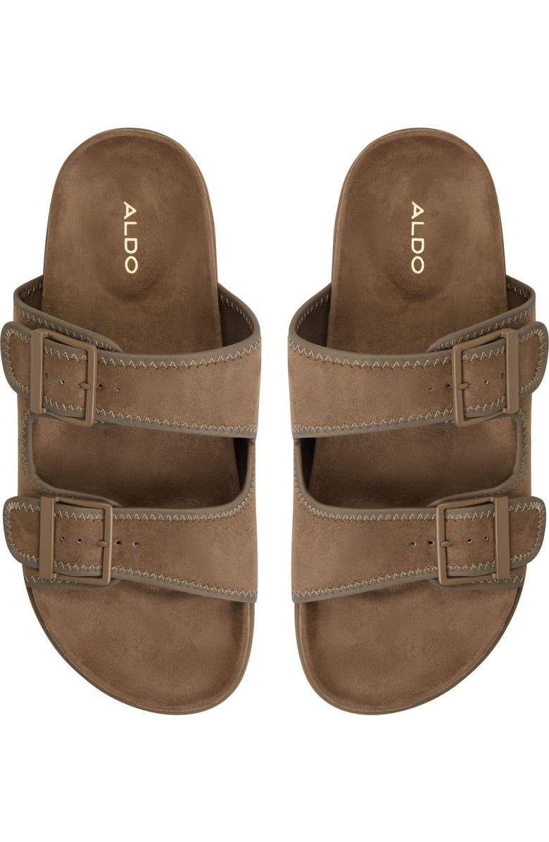 ALDO Sunnyside Slide Sandal, Alternate, color, Light Brown
